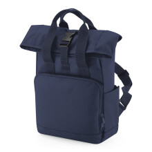 BagBase BG118S Recycled Mini Twin Handle Roll-Top Backpack - Navy Dusk