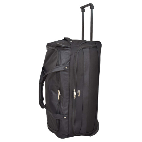 DR488 Lightweight Large Size Holdall with Wheels Black 2