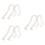6Stk Schuheinlagen Display Roségold Schuhform Halter 9