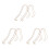 6Stk Schuheinlagen Display Roségold Schuhform Halter 4