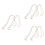 6Stk Schuheinlagen Display Roségold Schuhform Halter 8