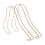 6Stk Schuheinlagen Display Roségold Schuhform Halter 3
