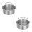 2Pcs Multi-Function Stainless Steel Steaming Bowl with Handle Silver 6