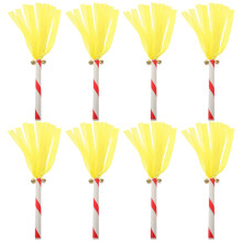 24Stk Gelbe PVC Cheerleading Pompoms Sticks Für Sport