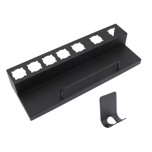 2Stk Schwarzer Haartool Organizer Wandhalter Aus Robustem