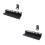 2Stk Schwarzer Haartool Organizer Wandhalter Aus Robustem 7
