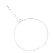 2Stk Fußkette Silber Damen Schmuck Elegant