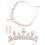 4Sets Goldfarbene Kleine Mit Ohrclips Und Halskette 1