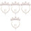 4Sets Goldfarbene Kleine Mit Ohrclips Und Halskette 5