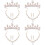4Sets Goldfarbene Kleine Mit Ohrclips Und Halskette 7
