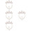 4Sets Goldfarbene Kleine Mit Ohrclips Und Halskette 9