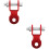 2Stk Shock Extender Rot Aluminium Stoßdämpfer Riser 7