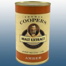 Home Brew - Coopers 1.5Kg Tin Of Liquid Amber Malt Extract (Medium)