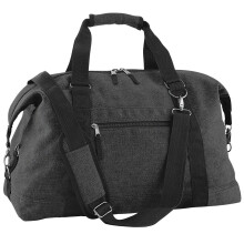 BagBase - Vintage Canvas Weekender - Padded hand grip - Vintage Black, Medium