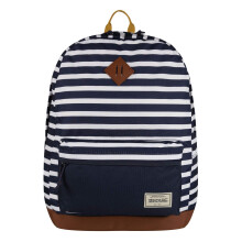 Regatta Stamford' Recycled Polyester Fabric Inner Security Pocket Beach Bag Rucksacks - Navy Stripe, Single