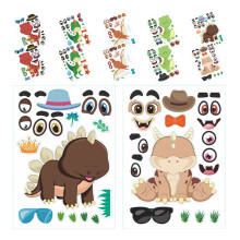 Wiederverwendbare Dinosaurier Sticker Cartoon Sticker