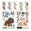 Wiederverwendbare Dinosaurier Sticker Cartoon Sticker 1