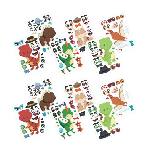 Wiederverwendbare Dinosaurier Sticker Cartoon Sticker 1