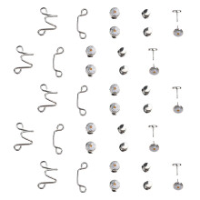 5Sets Chic Daisy Metall Knöpfe Jeansverschluss Rutschfeste