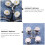 5Sets Chic Daisy Metall Knöpfe Jeansverschluss Rutschfeste 7
