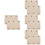 8Stk Koffergriff Beige PU Leder Für Reisegepäck 8