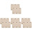 8Stk Koffergriff Beige PU Leder Für Reisegepäck 4