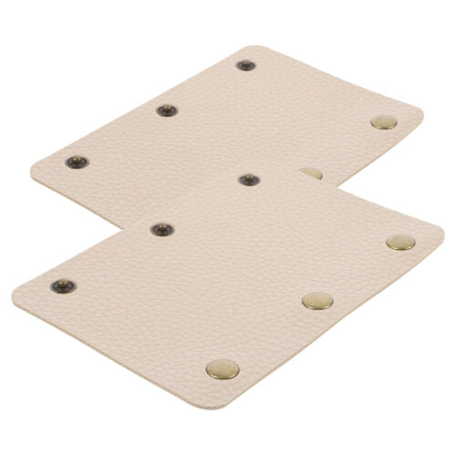 8Stk Koffergriff Beige PU Leder Für Reisegepäck 2
