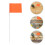 100Stk Leichte Baustellen Markierfahnen Orange PVC Für 11