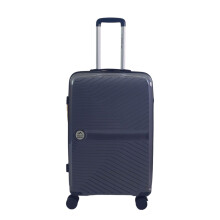 Luggage Suitcase Travel Bag Carry On Hand Cabin Check in Hard-Shell 4 Spinner Wheels - Grey M