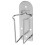 3Stk Friseur Wandhalter Haarschneider Organizer Silber 3