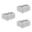 6Pièces Boîtes De Répartition IP65 ABS Pièce Usage Extérieur 6