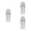 3Stk Friseur Wandhalter Haarschneider Organizer Silber 8