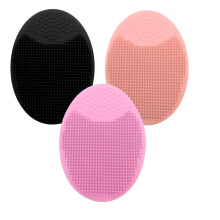 Silicone Face Scrubber Facial Cleansing Brush Manual Face Scrub Exfoliator Pad Soft Baby Bath Brush Exfoliating Brush Anti Aging Deep Wash Tool For