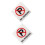 6Stk Weiß No Parking Schild Acryl Selbstklebend 2