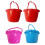8Stk Kunststoff Sand Eimer Kinder Beach Spielzeug Mit Griff 1