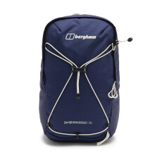 Berghaus 24/7 Polyester Rucksack, 15L Capacity, Flow Technology Ventilated Back System, Laptop Sleeve, Walking Pole Holders, 41 x 24 x 17cm (Navy)