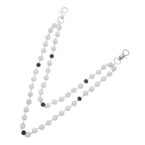 3Stk Damen Hüftgürtel Silber Metall Elegant Mit Clay 2