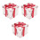 3Stk Rote Schmuckdose Herz Lagerung Valentine 5