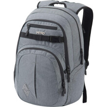 Nitro Chase Rucksack, Schulrucksack mit Organizer, Schoolbag, Daypack mit 17 Zoll Laptopfach, BLACK NOISE