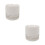 2Pcs White Ceramic Ash Holder with Lid Windproof Decorative Ashtray 7