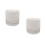 2Pcs White Ceramic Ash Holder with Lid Windproof Decorative Ashtray 8