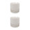 2Pcs White Ceramic Ash Holder with Lid Windproof Decorative Ashtray 9