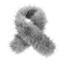 5Pièces Fausse Fourrure Enfants Amovible Écharpe Douce Hiver