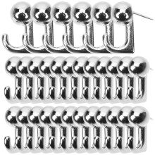 120Pcs Strong Zinc Alloy Picture Hooks Silver Push Pins for Frames