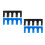 4Pcs PVC Badminton Stringing Protector Even Load Spreader 6