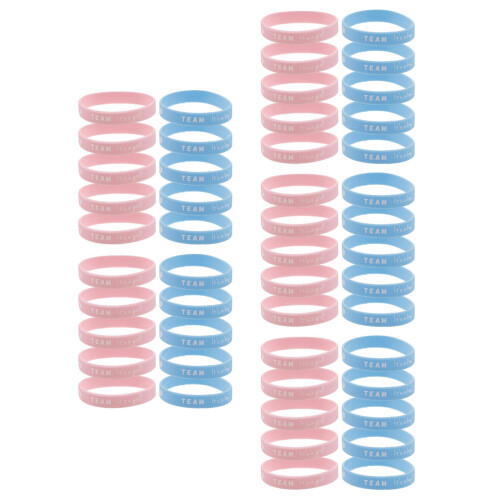 50Pièces Bracelets Silicone Garçon Pour De 2
