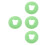 4Pièces Coussin Silicone Antidérapant Vert Confort Spa Salon 5
