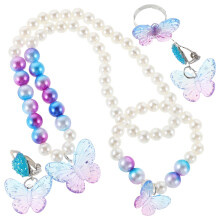 2Ensembles Bijoux Petite Fille Et Sirène En Résine Colorée