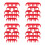 24Pièces Fixations Séparateurs Fils Bougie Rouge Auto Robustes 9