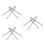 6Pièces Pince Compacte Argent Pour Remplacement Embouts Pro 4